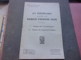 TRANSMISSIONS DANS BATAILLON INFANTERIE PORTEE RADIO  Ecole D'application D'infanterie De Saint Maixent 1951 - Autres & Non Classés
