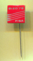 Rowing Kayak Canoe - FISA World Championship Bled Slovenia 1979. ( Ex Yugoslavia ), Vintage Pin Badge Abzeichen - Canoa