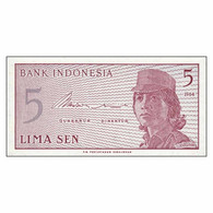 B0736# Indonesia 1964. 5 Sen 'REEMPLAZO' (UNC) - P91r - Indonésie