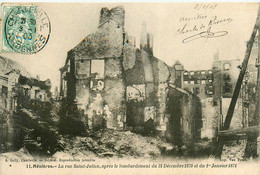 Mézières * Charleville * La Rue St Jean Après Bombardement 31 Décembre 1870 1er Janvier 1871 * Guerre - Charleville