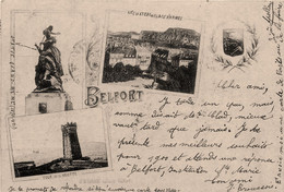 Belfort * Souvenir De La Ville * Cpa 3 Vues 1900 ! - Belfort - Stad