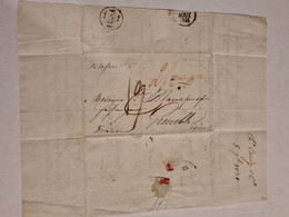 Lettre GRANDE BRETAGNE LONDON LONDRES 1831 POUR GRENOBLE Marque Manuscrite Paquebot ?? Taxe Cachet Rouge - ...-1840 Préphilatélie