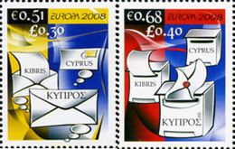 216076 MNH CHIPRE 2008 EUROPA CEPT 2008 CARTAS - Other & Unclassified