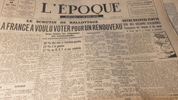 EPOQUE 45/ RESULTATS ELECTIONS M.R.P COMMUNISTES /CONSTANCE ARMEE FRANCAISE EN ALLEMAGNE /DE GAULLE - Allgemeine Literatur