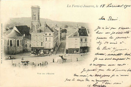 La Ferté Sous Jouarre * Place Et Vue Sur L'église Du Village - La Ferte Sous Jouarre