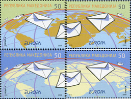 216672 MNH MACEDONIA 2008 EUROPA CEPT 2008 CARTAS - Sonstige & Ohne Zuordnung