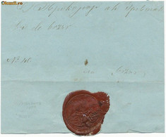 Romania 1840s-1850s Rare Early Military Mail Folded Paper To Buzau Prosecutor With Commandament Of The Army Wax Seal - ...-1858 Vorphilatelie