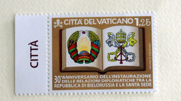 VATICAN 2022, ANNIVERSARY DIPLOMATIC RELATIONS BIELORUSSIA  MNH** - Nuovi