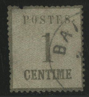 ALSACE LORRAINE N° 1b BURELAGE RENVERSE Cote 850 € Voir Description - Used Stamps