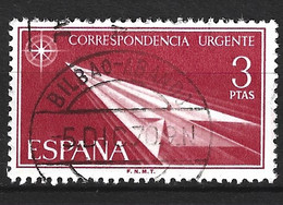 ESPAGNE. Timbre Exprès N°32 De 1956-66 Oblitéré. Flèche De Papier. - Special Delivery