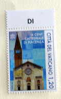 VATICAN 2022, CENTENARY CATTEDRALE PIACENZA  MNH** - Nuovi