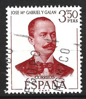 ESPAGNE. N°1650 Oblitéré De 1970. José Ma Gabriel Y Galan. - Ecrivains