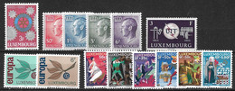 Luxemburg 1965 All Sets Complete MNH Michel 709 / 722 - Full Years