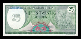 Surinam Suriname 25 Gulden 1985 Pick 127b SC UNC - Suriname