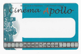 FRANCE CARTE CINEMA APOLLO PONTAULT COMBAULT - Movie Cards