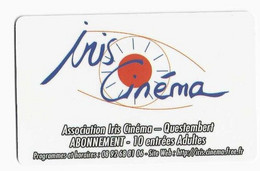 FRANCE CARTE CINEMA  IRIS QUESTEMBERT - Biglietti Cinema