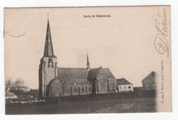 1 Oude Postkaart STABROECK   KERK   Anno 1908  Uitgever Hoelen  N°229 - Stabrök