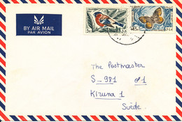 Lebanon Air Mail Cover Sent To Sweden With Topic Stamps - Liban