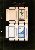 1213.POLAND,OLD CIGARETTE PAPER PACKETS PROMOTION SAMPLES,PROGRESS DRESDEN,VERY RARE,3 SCANS - Schnupftabakdosen (leer)