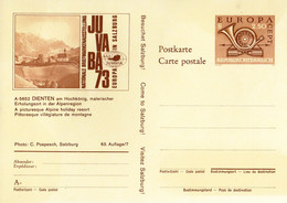 85915) A - ✉ P 437 - 63A/7 - ✶ 5652 Dienten, Landschaft Mit Kirche, JUVABA 73 - Stamped Stationery