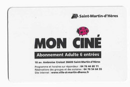 FRANCE CARTE CINEMA MON CINE SAINT MARTIN D'HERES COCCINELLE - Bioscoopkaarten