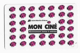 FRANCE CARTE CINEMA MON CINE SAINT MARTIN D'HERES COCCINELLE - Bioscoopkaarten