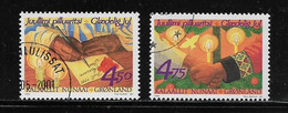 GROENLAND  ( EUGRO - 318 )  1999  N° YVERT ET TELLIER     N°  322/323 - Oblitérés