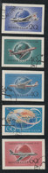 OPA105-11(2) - URSS 1958 - La SERIE Complète Non Dentelée  7 TIMBRES  N° PA 105 à 111 - Poste Aérienne - Aviation Civile - Usados