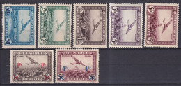 BELGIQUE - 1930/35 - POSTE AERIENNE SERIE COMPLETE YVERT N°A 1/7 * MH - COTE = 56 EUR. - Unused Stamps