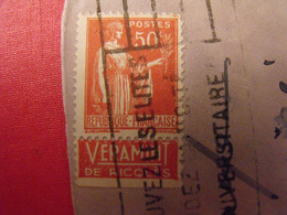 Lettre + Timbre Pub Publicitaire Paix N° 283 IV. Veramint Ricqlès. Publicité Carnet Réclame - Storia Postale