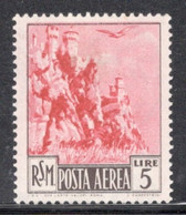 San Marino 1950 Single Stamp From The Set Of Airmail Definitives In Mounted Mint - Usati