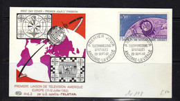 Andorre Francaise -(1962)  - FDC Telecommunications Spatiales - Lettres & Documents