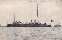 CPA Transports - Bateau - Guerre - Marine Militaire - Croiseur De Premeir Rang Condé - N. D. Phot. - Navire - Mer - Krieg