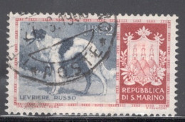 San Marino 1956 Single Stamp From The Dog Set  In Fine Used - Used Stamps