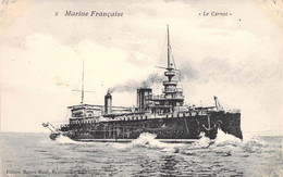 CPA Transports - Bateau - Guerre - Marine Française - Le Carnot - Edition Maison Ratti Nouveautés Cherbourg - Guerra