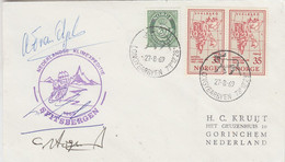 Spitsbergen Cover Nederlandse Klimexpeditie Spitsbergen 3 Signatures  Ca Longyearbyen 27.8.1969 (LO224A) - Expediciones árticas