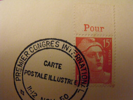 Lettre + Timbre Pub Publicitaire Gandon N° 813. Poste Pour. Publicité Carnet Réclame. - Brieven En Documenten