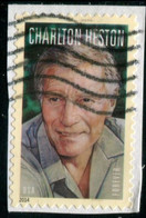 VERINIGTE STAATEN ETATS UNIS USA 2014 LEGENDS OF HOLLYWOOD CHARLTON HESTON USED ON PAPER SC 4892 MI 5078 YT 4695 SG 5506 - 2011-...