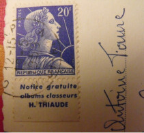 Carte Postale + Timbre Pub Publicitaire Muller N° 1011B. Thiaude. Publicité Carnet Réclame. - Briefe U. Dokumente