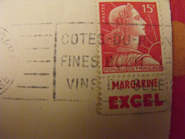 Carte Postale + Timbre Pub Publicitaire Muller N° 1011a. Excel. Publicité Carnet Réclame. - Storia Postale