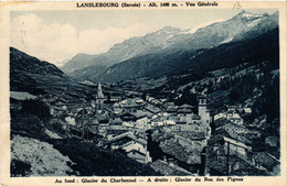 CPA LANSLEBOURG - Alt. 1400 M - Vue Générale-Au Fond Glacier (438557) - Val Cenis