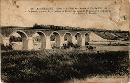 CPA ANDRÉZIEUX - Le Pont Du Chemin De Fer Du P. - L. - M. - Le (430336) - Andrézieux-Bouthéon