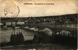 CPA ANDRÉZIEUX - Vue Générale Et Le Pont-Neuf (430340) - Andrézieux-Bouthéon