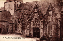 CPA AK ROCHEFORT-en-TERRE - Detail D'architecture De L'Église (431427) - Rochefort En Terre