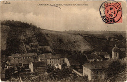 CPA AK CHATONNAY - Cote Est Vue Prise Du Chateau Vieux (433146) - Châtonnay