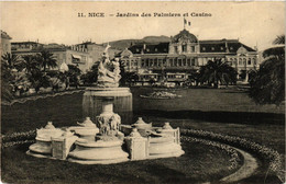 CPA NICE - Jardins Des Palmiers Et Casino (351408) - Transport Ferroviaire - Gare