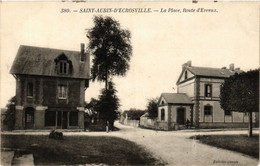 CPA St-AUBIN-d'Ecrosville - La Place Route D'ÉVREUX (392726) - Saint-Aubin-d'Ecrosville