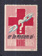 Denmark Poster Stamp Vignette  RED CROSS - Erinnophilie