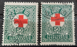 RED CROSS-50 P-PORTO-VARIATION-YUGOSLAVIA-1933 - Timbres-taxe
