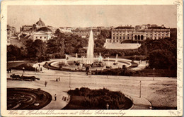 39784 - Wien - Hochstrahlbrunnen Mit Palais Schwarzenberg - Gelaufen - Privé Briefomslagen - Ongebruikt